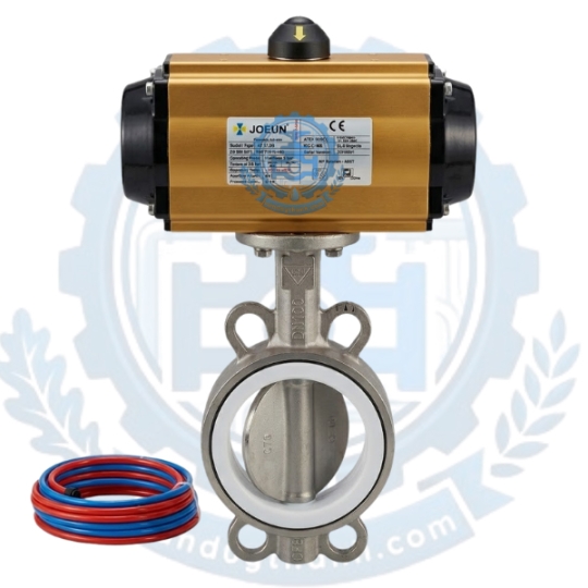 Van Bướm Inox Điều Khiển Khí Nén AT125DB