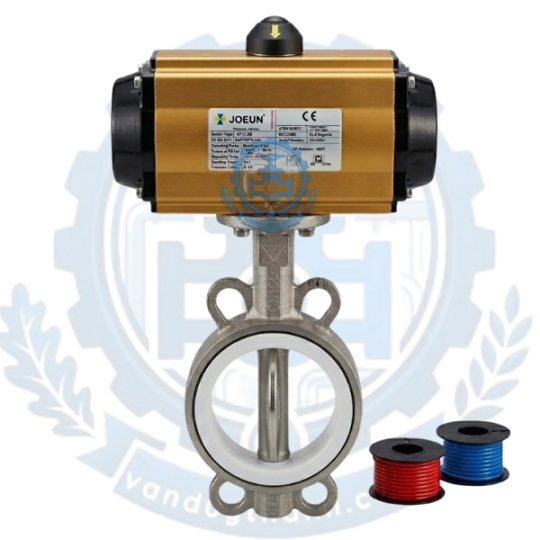 Van Bướm Inox Điều Khiển Khí Nén AT140DB