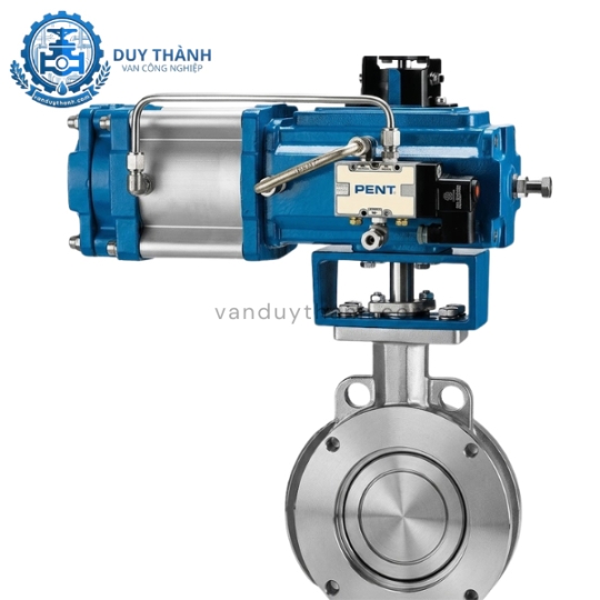 Van Bướm Inox Điều Khiển Khí Nén Đơn