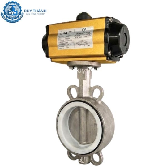 Van Bướm Inox Ron PTFE Khí Nén