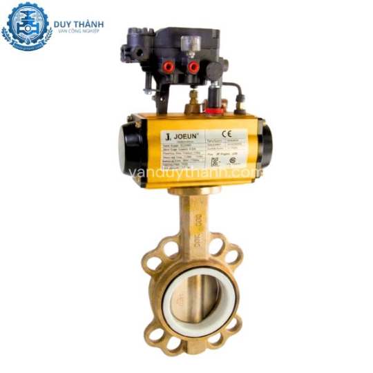 Van Bướm Inox Ron PTFE Khí Nén