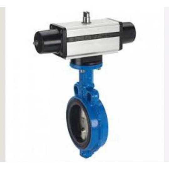 Van Bướm Gang Điều Khiển Bằng Khí Nén