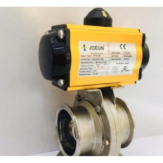 Van Bướm Inox Vi Sinh Điều Khiển Khí Nén 