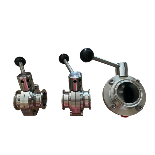 VAN BƯỚM INOX 316L VI SINH KHÍ NÉN ĐẦU 1 CHIỀU