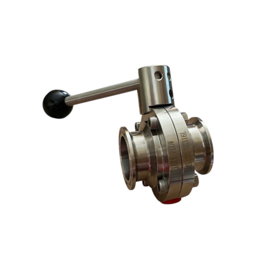 VAN BƯỚM INOX 316 VI SINH NỐI CLAMP TAY RÚT JAKI