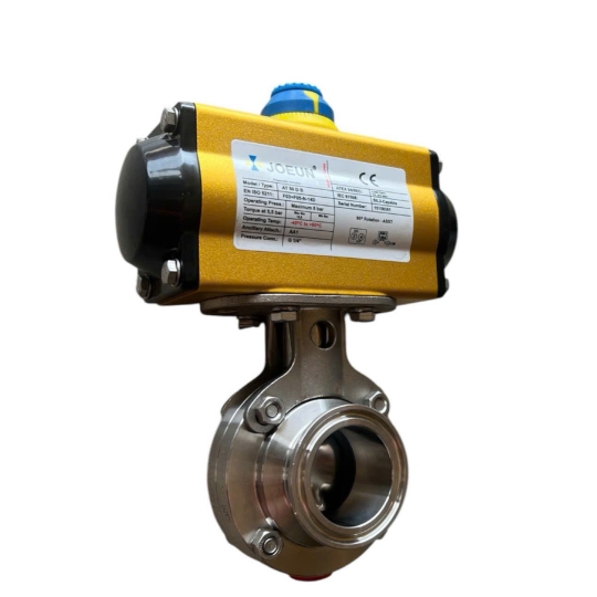 VAN BƯỚM INOX VI SINH CÓ ĐẾ NỐI CLAMP