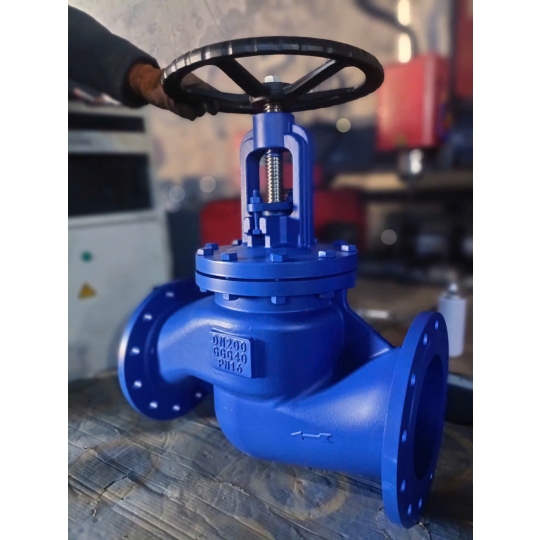 VAN CẦU HƠI GANG DN150 MẶT BÍCH PN16