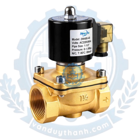 Van Điện Từ Đồng Thau Nối Ren Hewcho DN15 - DN50