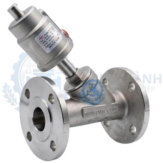 Van Góc Inox 316l Nối Bích Khí Nén