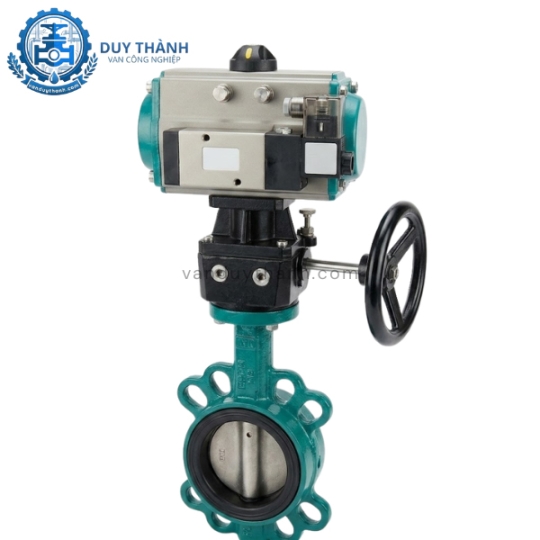 Van Bướm Gang Khí Nén Có Tay Quay
