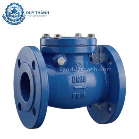 Van Một Chiều Lá Lật Mặt Bích PN16 YDK Korea