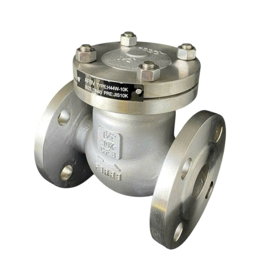 VAN MỘT CHIỀU LÁ LẬT INOX 304 MẶT BÍCH JIS10K AFBV