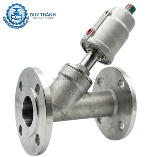 Van Xiên Mặt Bích Inox 304 DN100 Khí Nén Jaki Jn070b