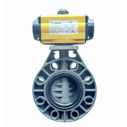 VAN BƯỚM NHỰA UPVC ĐIỀU KHIỂN KHÍ NÉN TUYẾN TÍNH 4-20mA JOEUN