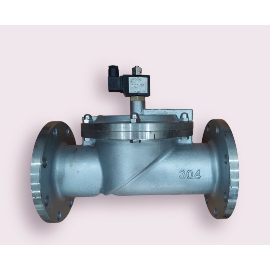 VAN ĐIỆN TỪ NƯỚC INOX 304 MẶT BÍCH DFD HEWCHO 