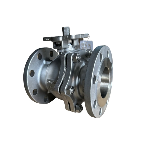 VAN BI 2PC INOX 304 CÓ ĐẾ MẶT BÍCH 10K