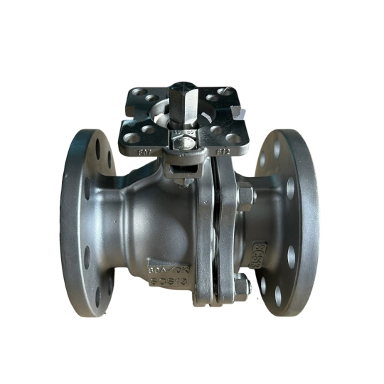 VAN BI 2PC INOX 304 CÓ ĐẾ MẶT BÍCH 10K