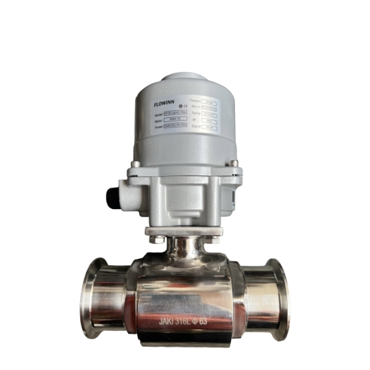 VAN BI 2 PC INOX VI SINH NỐI CLAMP ĐIỆN FLOWINN