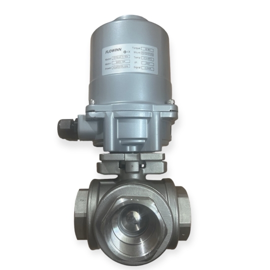 Van Bi Inox 3 Thân Điều Khiển Điện Flowinn