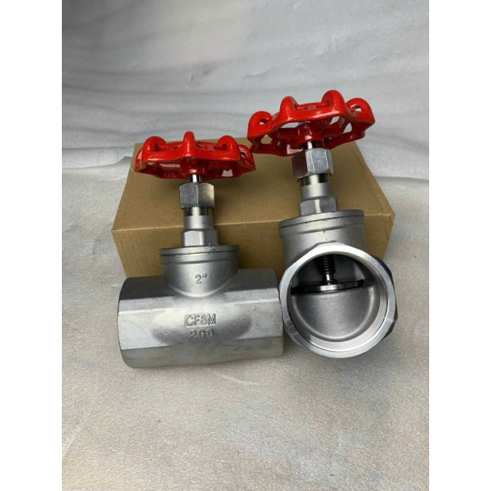 VAN CỬA HƠI INOX 304 NỐI REN TAY XOAY AFBV