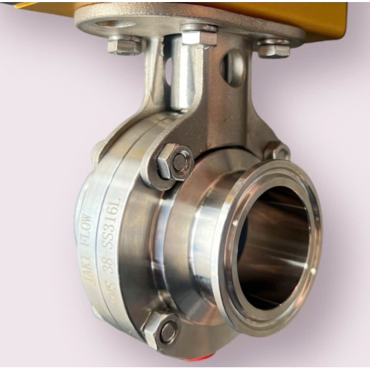 VAN BƯỚM INOX VI SINH CÓ ĐẾ NỐI CLAMP