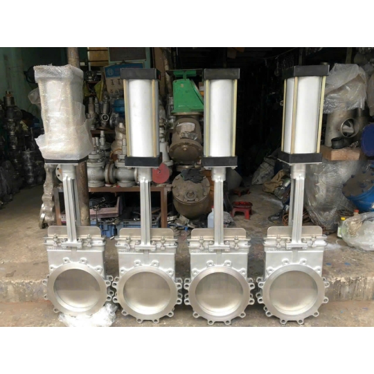 VAN DAO INOX 304 MẶT BÍCH PN10 16 KHÍ NÉN 