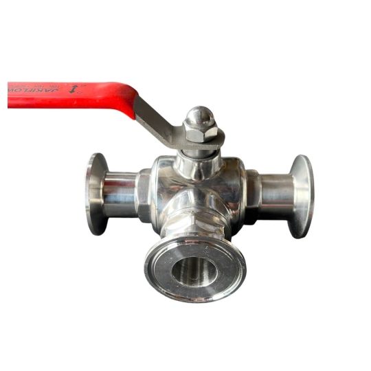 Van Bi Inox Vi Sinh 3 Ngả Tay Gạt