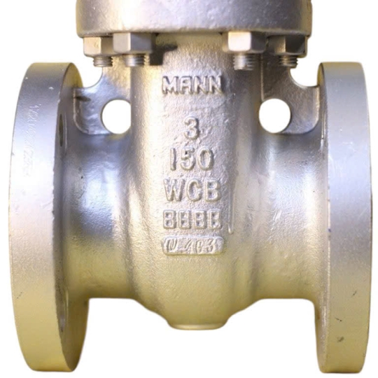 VAN CỔNG THÉP TY NỔI ANSI 150 - MANN