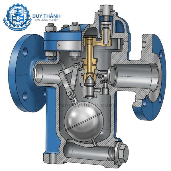 Bẫy Hơi Phao Gang Nối Bích DN20