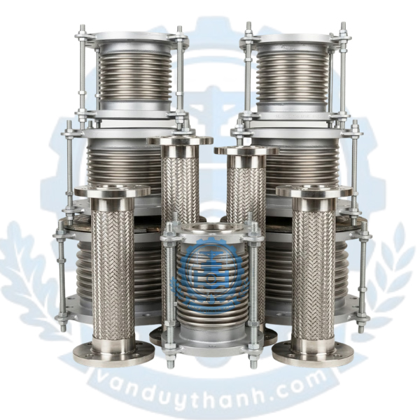 Khớp Nối Mềm Giãn Nở Mặt Bích Inox 304 DN40 - DN1000