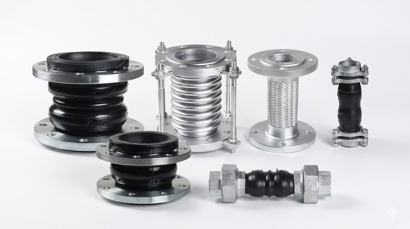 Khớp nối mềm cao su mặt bích inox 304