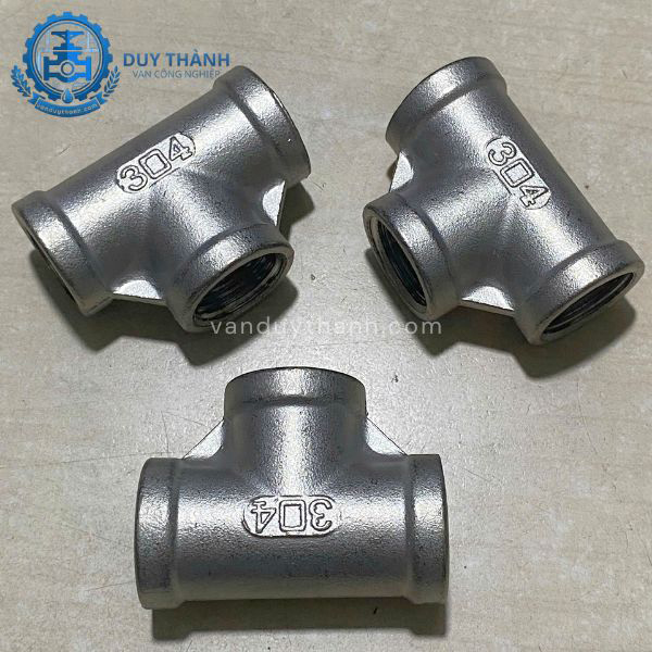 Tê đều nối ren trong inox