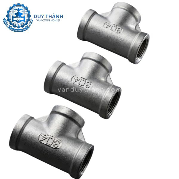 Tê ren inox 304
