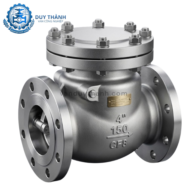 Van Một Chiều Mặt Bích Inox 304 ANSI 150