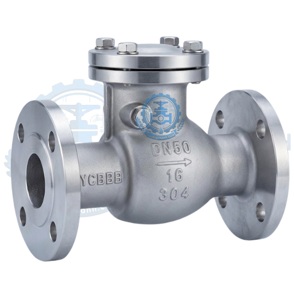  Van 1 Chiều Lá Lật Inox 304 Mặt Bích H44W-16P