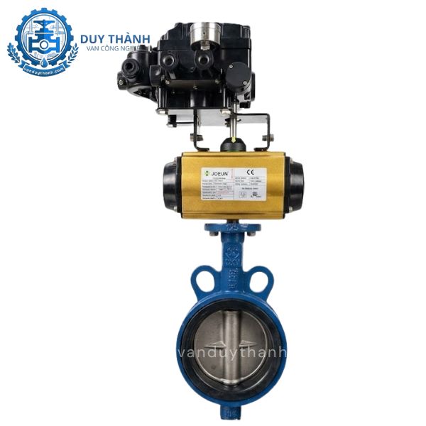 Van Bướm Gang Điều Khiển Khí Nén Tuyến Tính 4-20mA Joeun