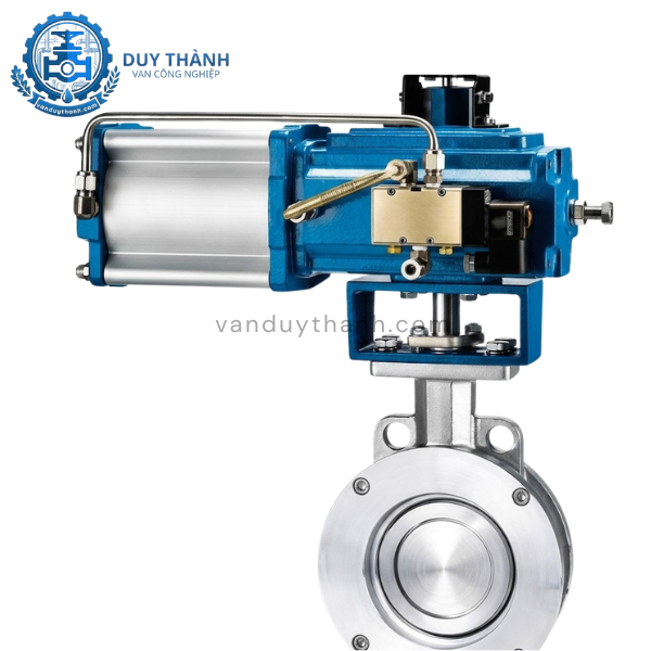 Van Bướm Inox Điều Khiển Khí Nén Đơn