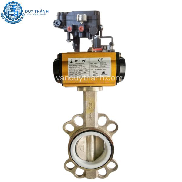 van bướm inox khí nén tuyến tính