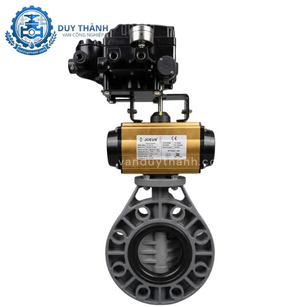 Van Bướm Nhựa Điều Khiển Khí Nén Tuyến Tính 4-20ma Joeun