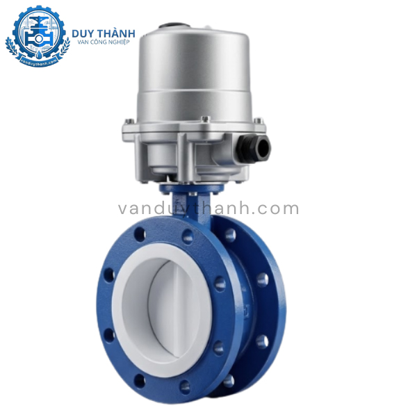 Van Bướm PTFE Nối Bích Điện On Off