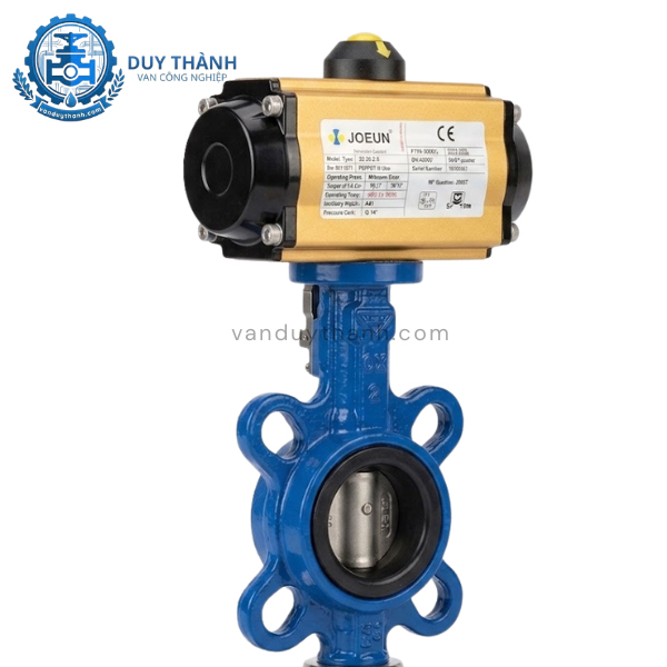 Van Bướm Gang Điều Khiển Khí Nén