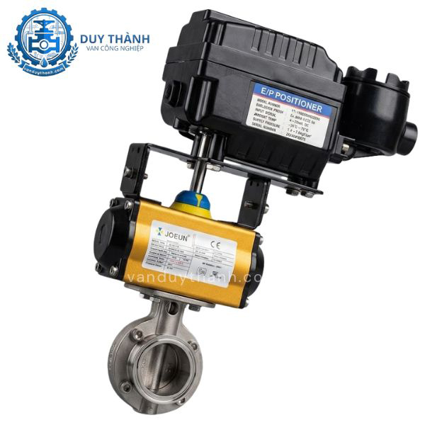 Van Bướm Inox Vi Sinh Điều Khiển Khí