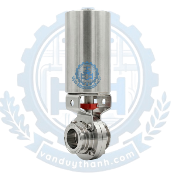 Van Bướm Vi Sinh Điều Khiển Khí Nén