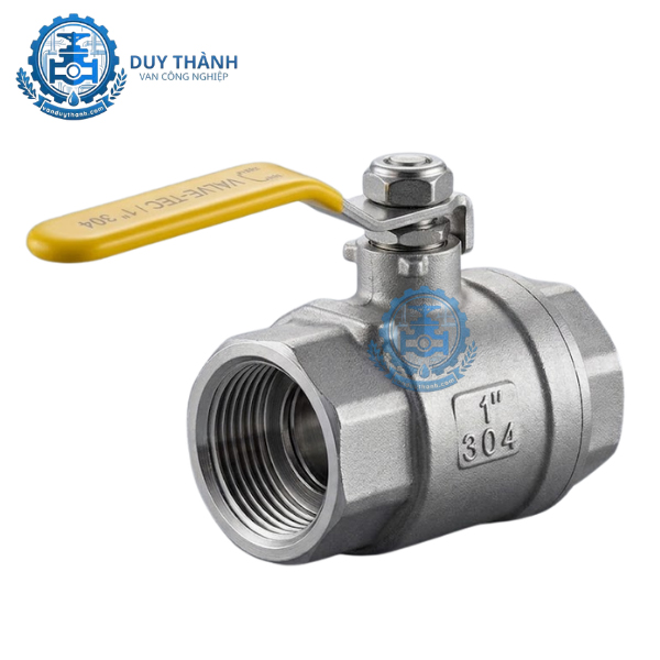 Van Bi 2PC Inox 304 Nối Ren Tay Gạt AFBV