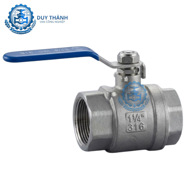 Van Bi Inox 316 Nối Ren Tay Gạt Afbv