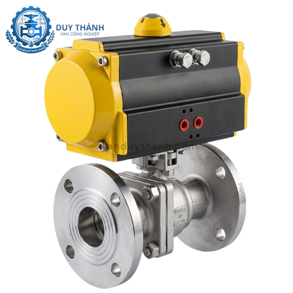 Van Bi Inox Mặt Bích 10k Khí Nén