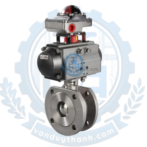 Van Bi Mặt Bích Thân Mỏng Inox 304, 316 Khí Nén