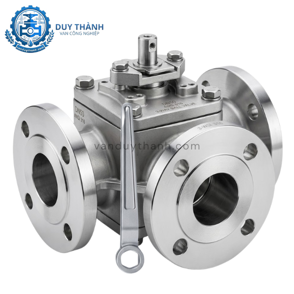 Van Bi Mặt Bích 3 Ngả Inox 304 316
