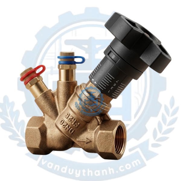 Van Cân Bằng Đồng Nối Ren Dn20 Frv