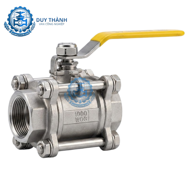 Van Bi 3 Mảnh Inox 304 Nối Ren Tay Gạt Afbv